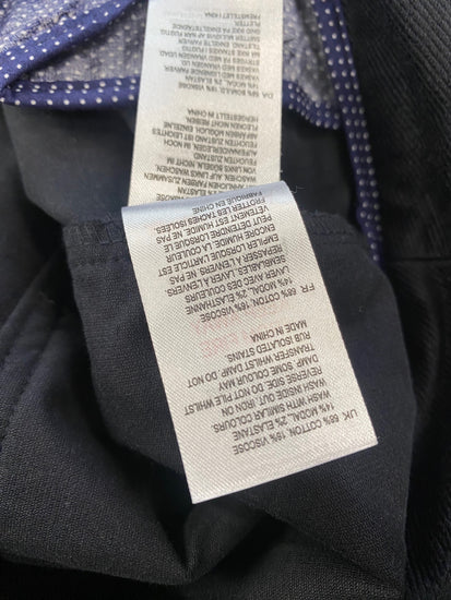 Fabulous White stuff needlecord wide crop Trousers cropped Uk14 Navy cottagecore JC470