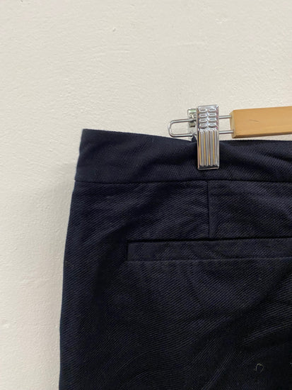 Fabulous White stuff needlecord wide crop Trousers cropped Uk14 Navy cottagecore JC470