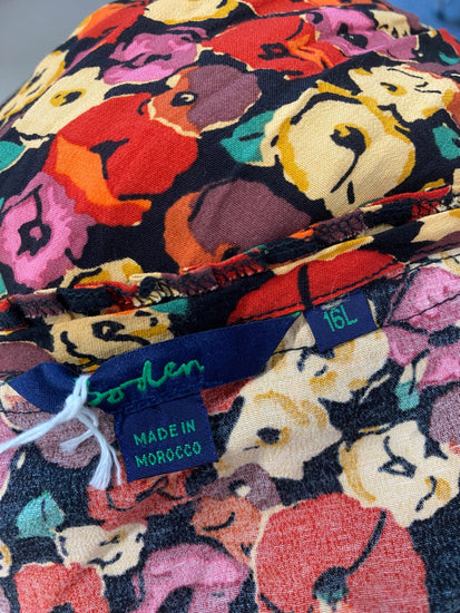 Fabulous Boden Dress UK 16 long Autumn floral