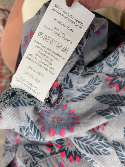 Fabulous Seasalt Cornwall terrazo Tunic Dress UK 18 Grey floral JC470