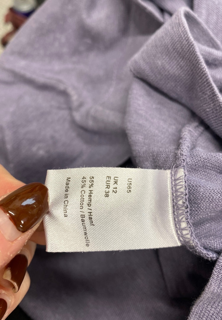 Fabulous Poetry Long Sleeve Top UK 12 Purple