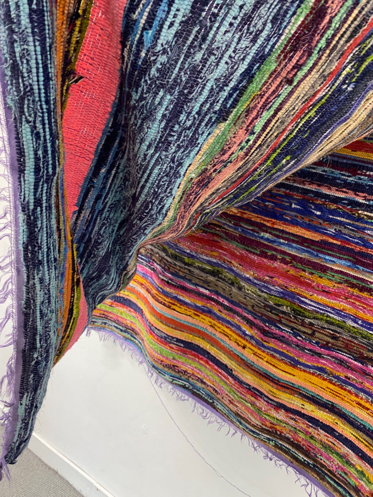 Fabulous Etsy Rag Rug floor Rug L-XL Multicoloured KB474