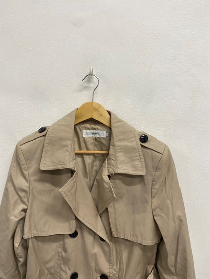Fabulous John Lewis Trench Coat Mac UK 14 Beige JM473
