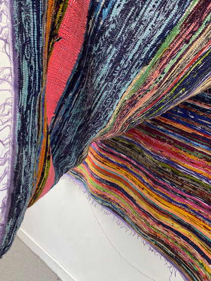 Fabulous Etsy Rag Rug floor Rug L-XL Multicoloured KB474