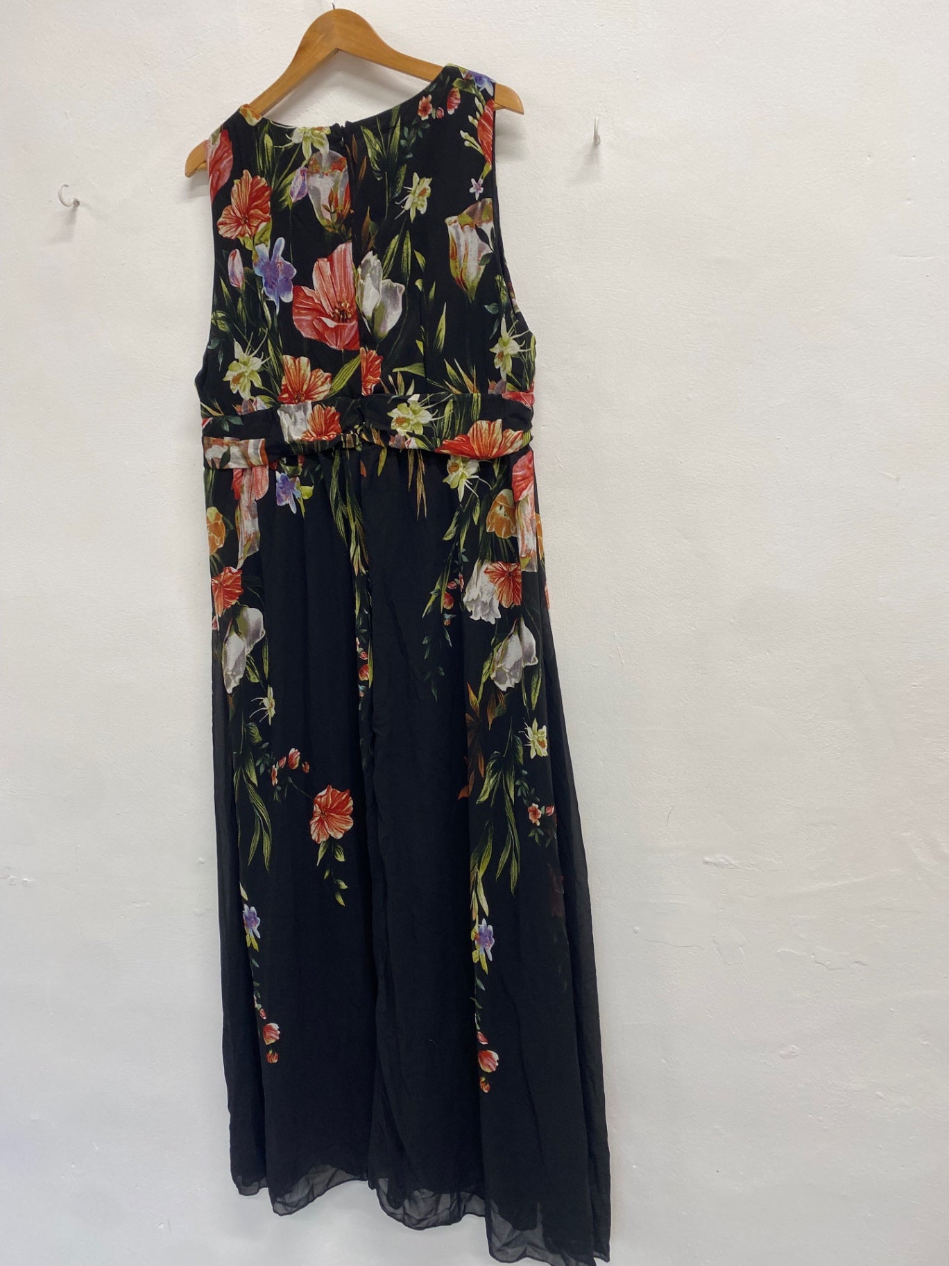 Fabulous Toleen Midi Dress UK 18 Black floral new FH001