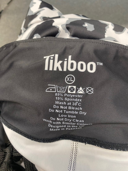 Fabulous Tikiboo Gym Co-ord UK XL Black leopard LM004