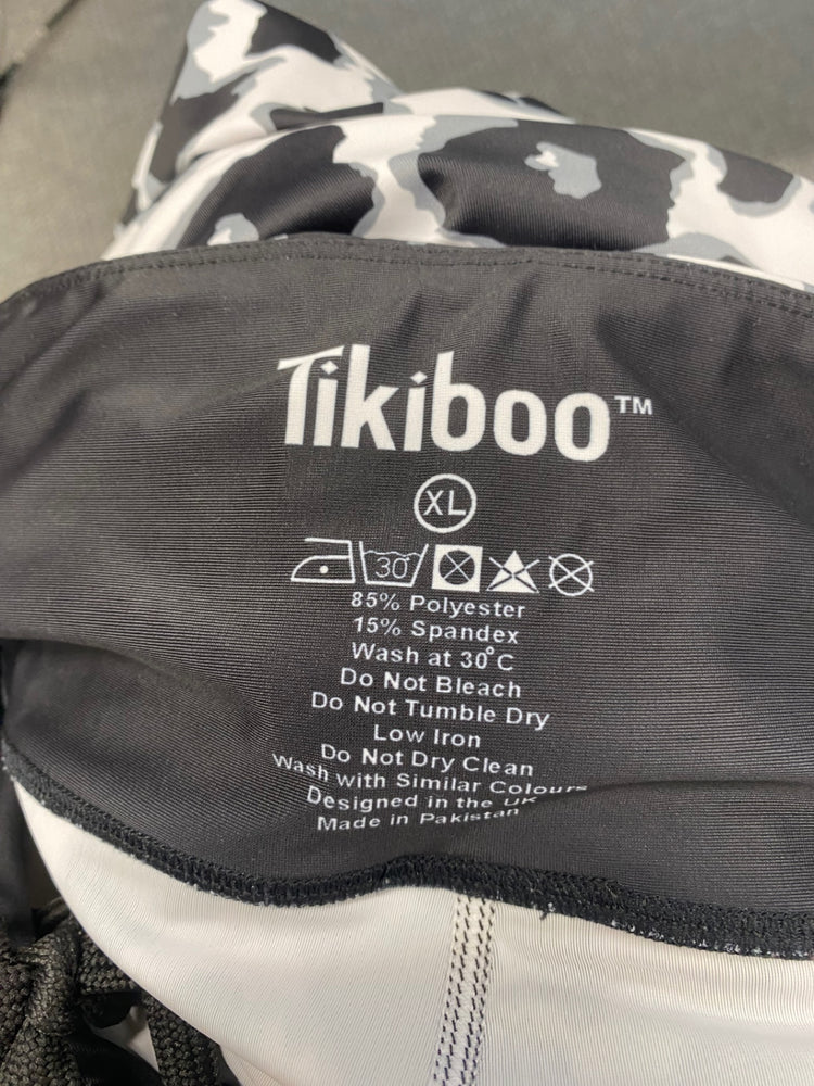 Fabulous Tikiboo Gym Co-ord UK XL Black leopard LM004