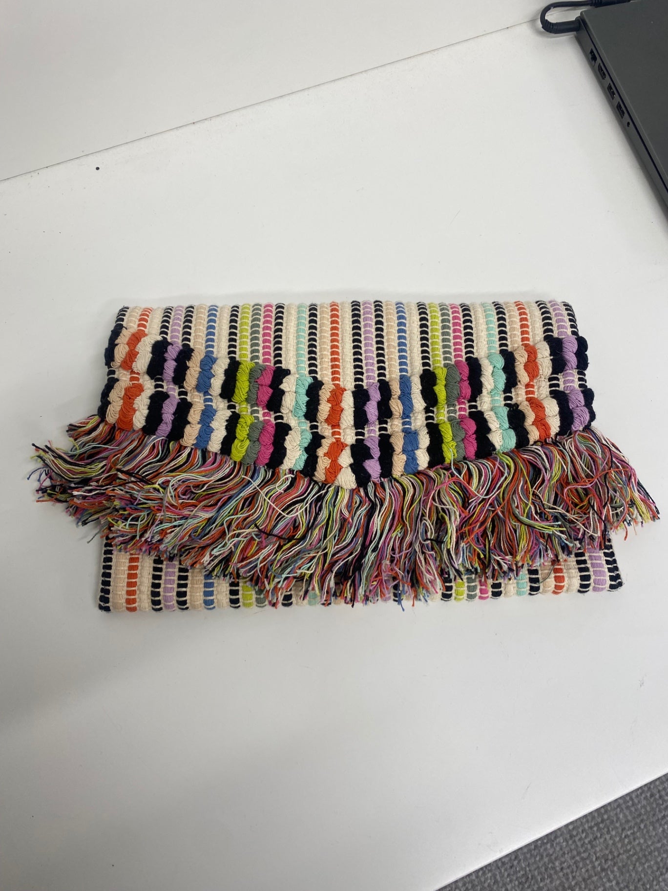 Fabulous Stella & Dot rag tassel Clutch Bag One size Multicolour boho LM004