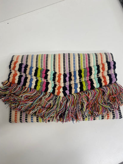 Fabulous Stella & Dot rag tassel Clutch Bag One size Multicolour boho LM004