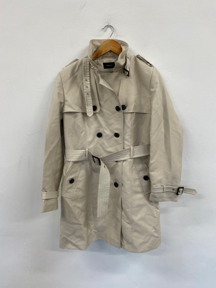 Fabulous Autograph classic Trench Coat Uk14 Beige AS466