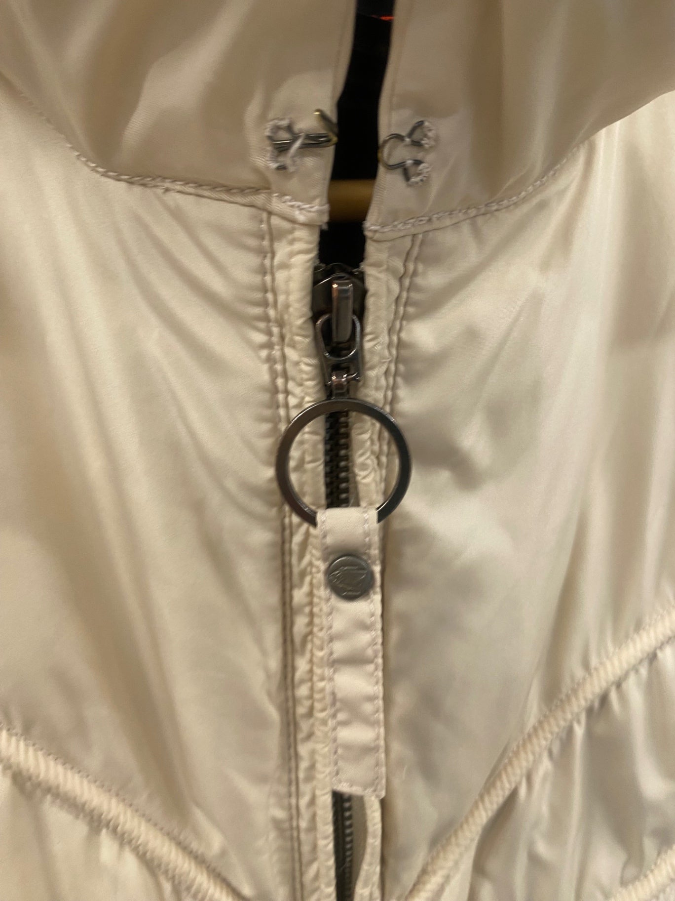 Fabulous vintage Y2K Versace Sport Puffer Coat UK12 Beige Apres GM143