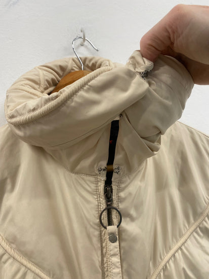 Fabulous vintage Y2K Versace Sport Puffer Coat UK12 Beige Apres GM143