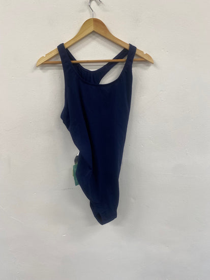 Fabulous Zoggs Ecoblast Swimsuit Uk16 Navy Blue New CS476