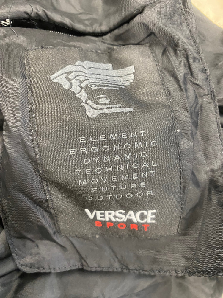 Fabulous vintage Y2K Versace Sport Puffer Coat UK12 Beige Apres GM143
