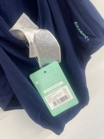 Fabulous Zoggs Ecoblast Swimsuit Uk16 Navy Blue New CS476