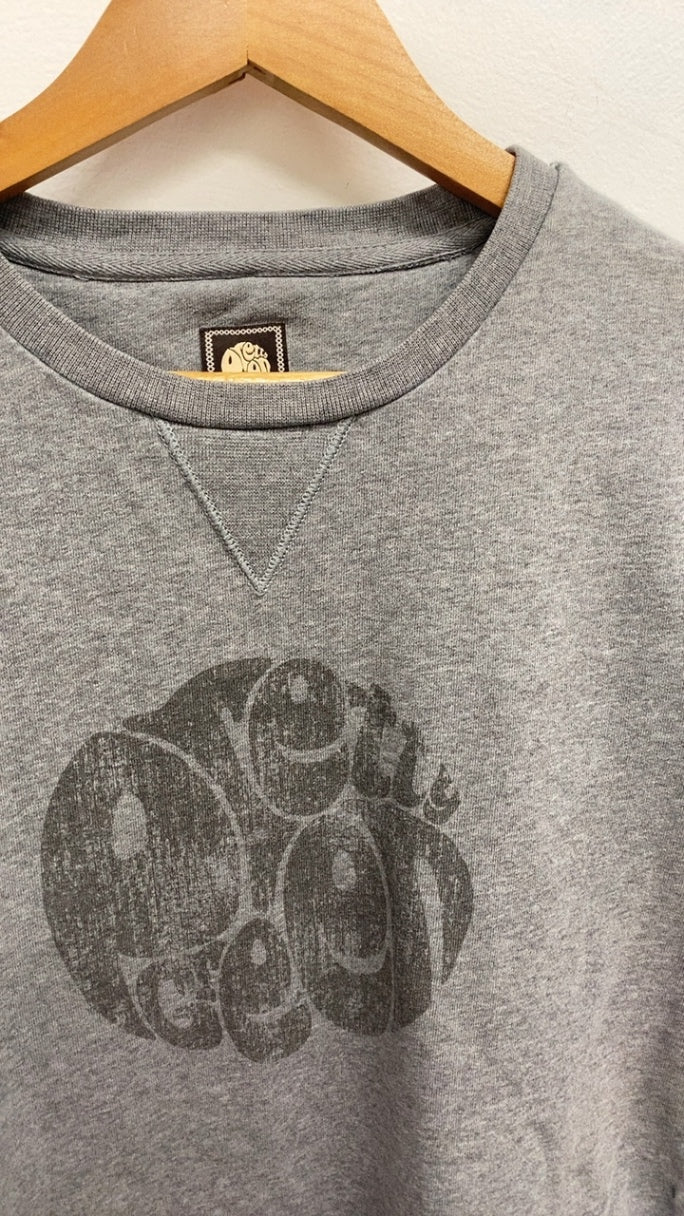 Fabulous Pretty Green Sweater logo sweatshirt S Grey CS476