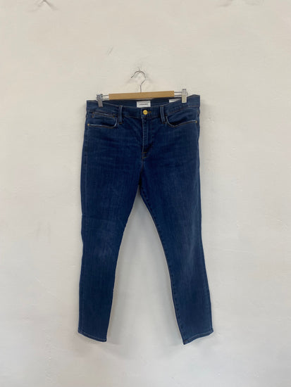 Fabulous FRAME Le High Skinny Jeans 32 Dark Blue CS476