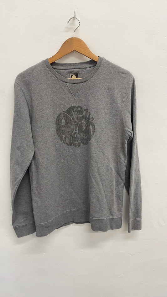 Fabulous Pretty Green Sweater logo sweatshirt S Grey CS476