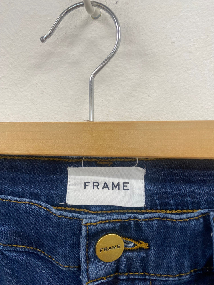 Fabulous FRAME Le High Skinny Jeans 32 Dark Blue CS476