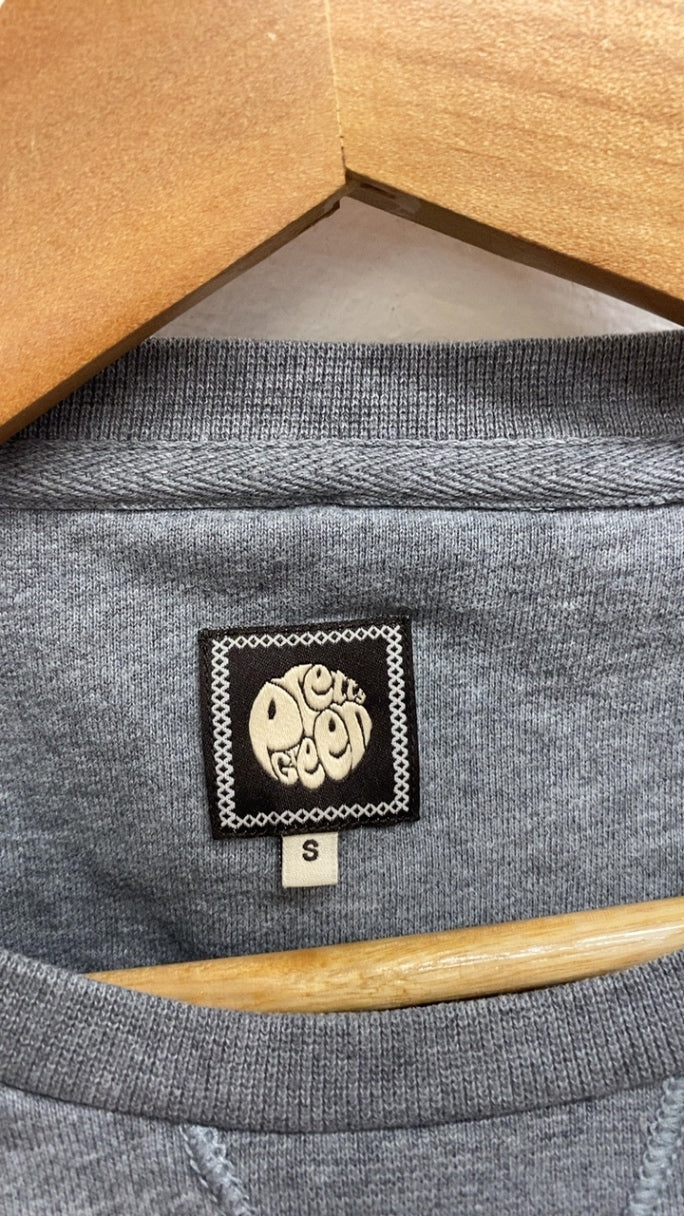 Fabulous Pretty Green Sweater logo sweatshirt S Grey CS476