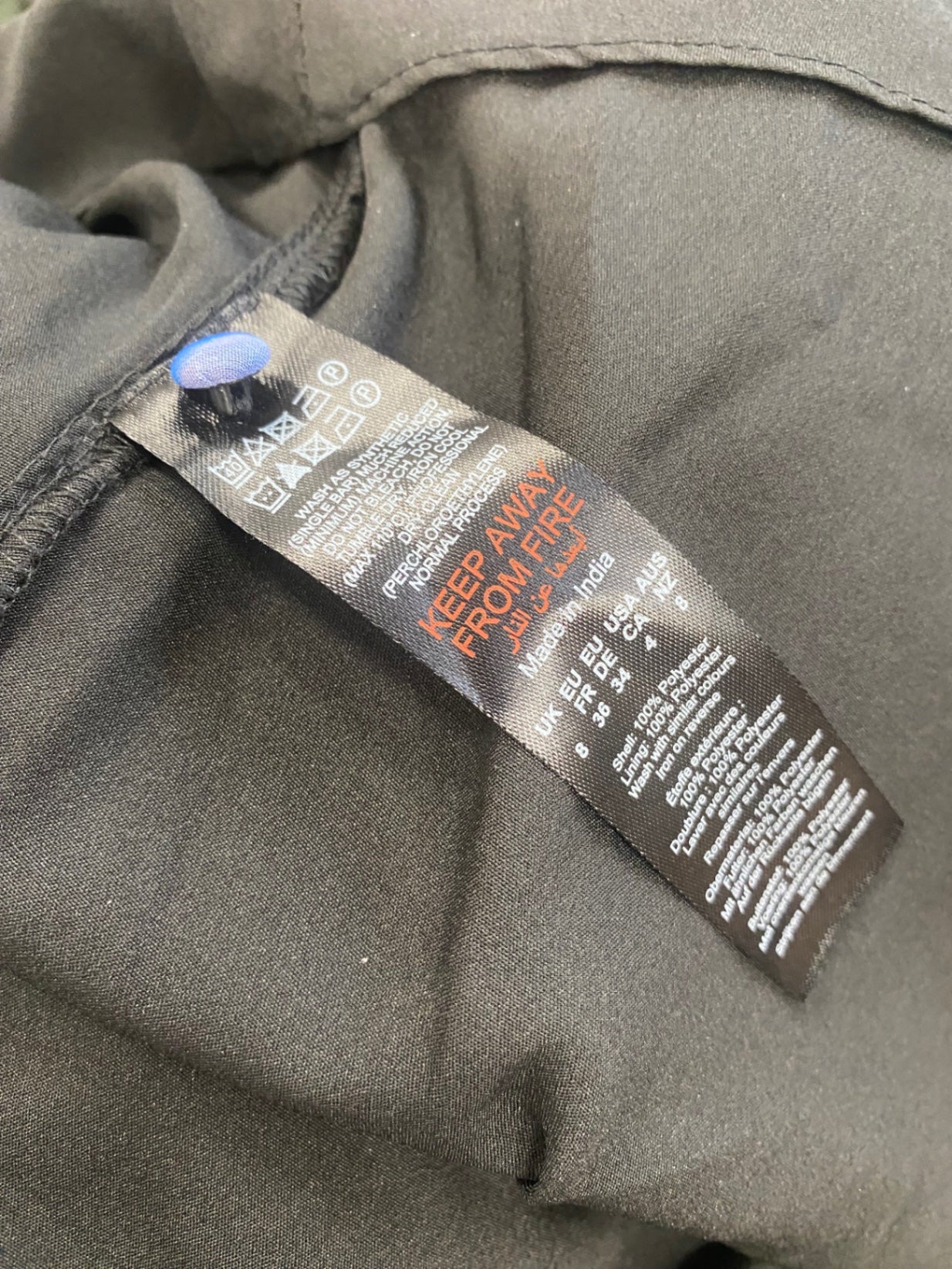 Fabulous Warehouse whimsical fit & flare Dress UK8 Blue JM478