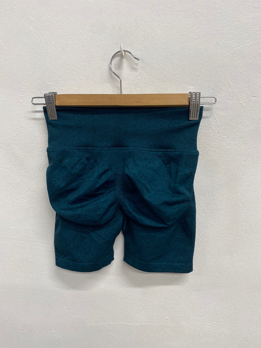 Fabulous Gymshark Gym Shorts UK S Teal seamless JM478