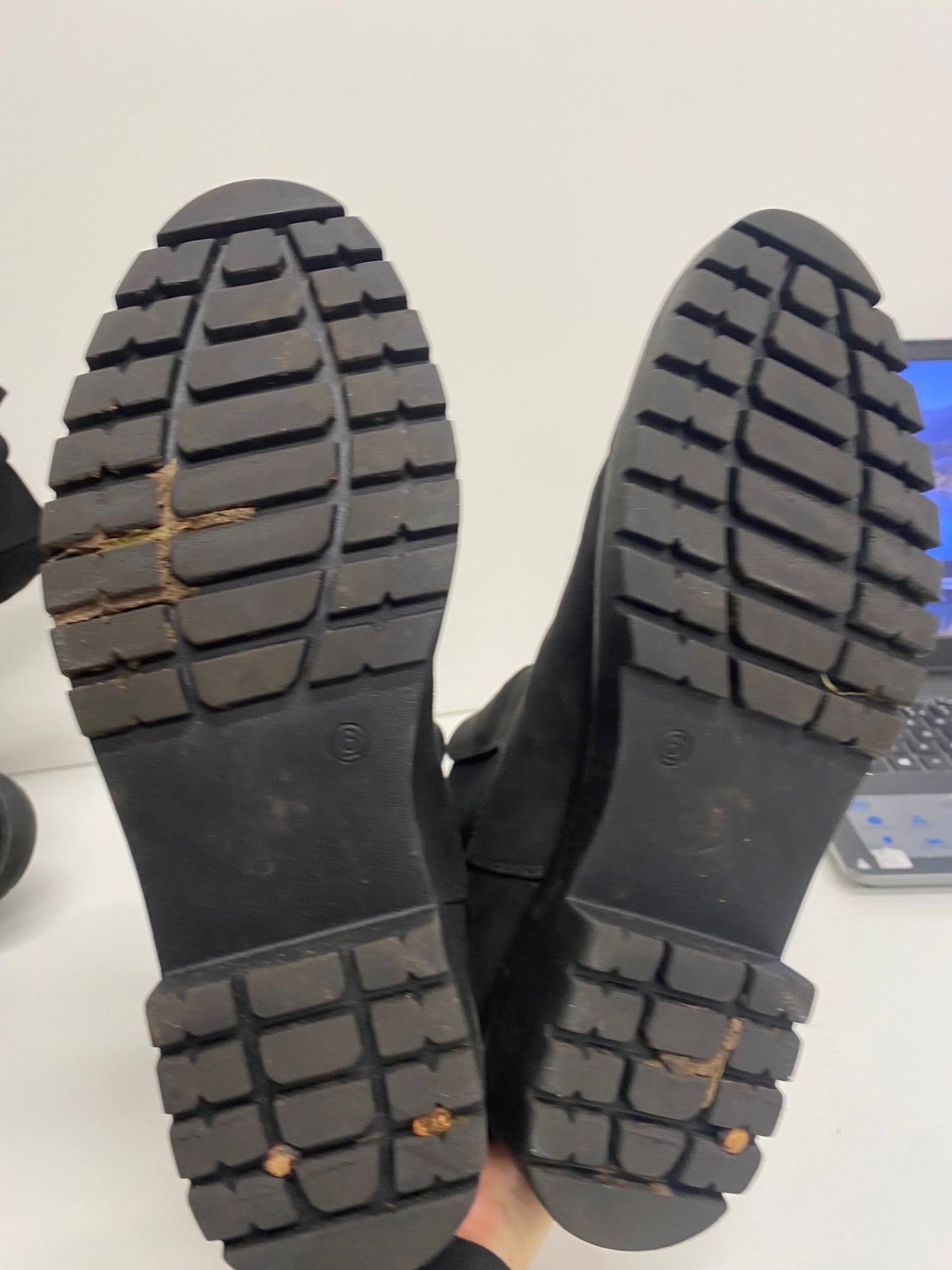 Fabulous F&F chunky ankle Boots UK6 Black MS479