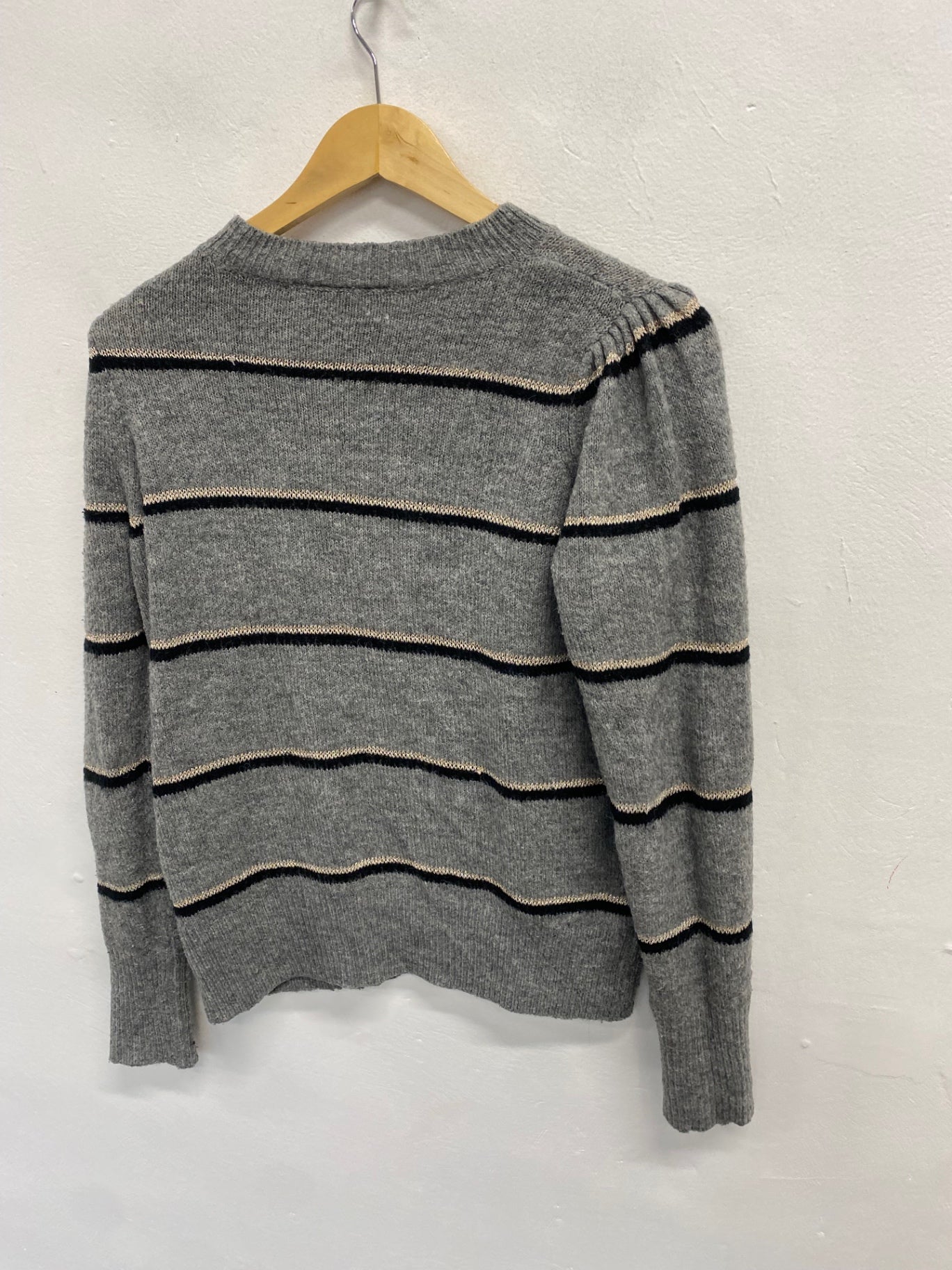 Fabulous Saint Tropez Sweater UK XS Grey striped JM478