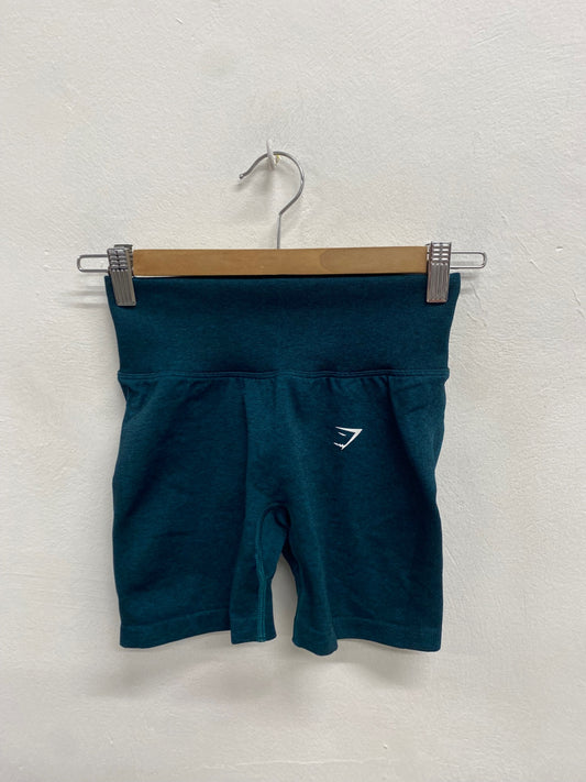 Fabulous Gymshark Gym Shorts UK S Teal seamless JM478