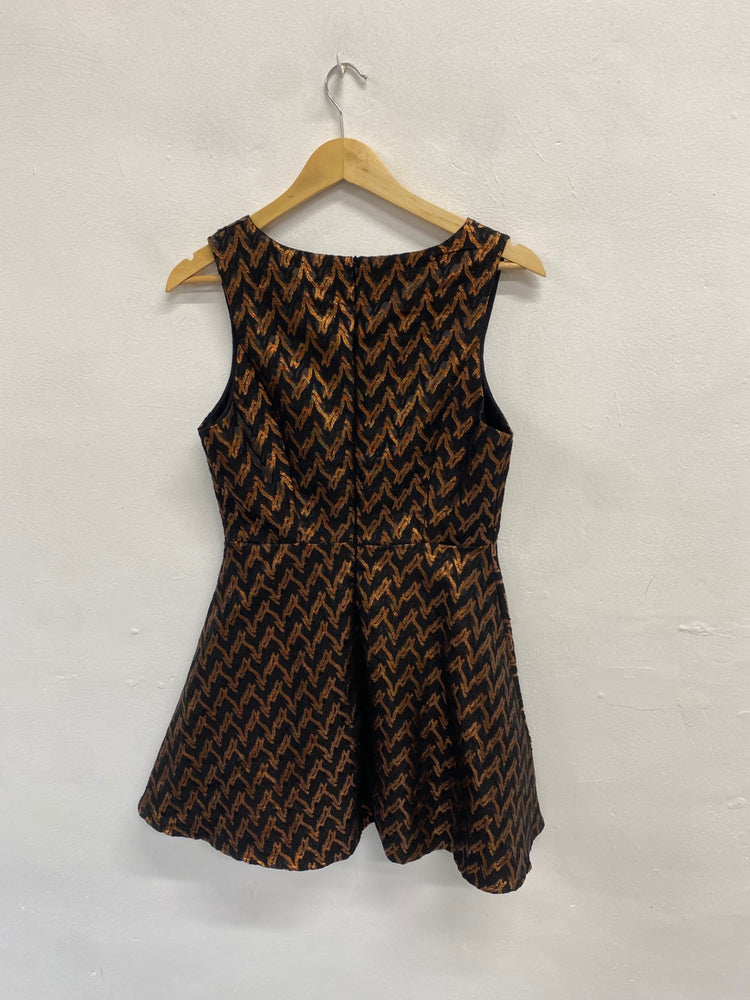 Fabulous Madame rage Dress UK 10 Black bronze JM478