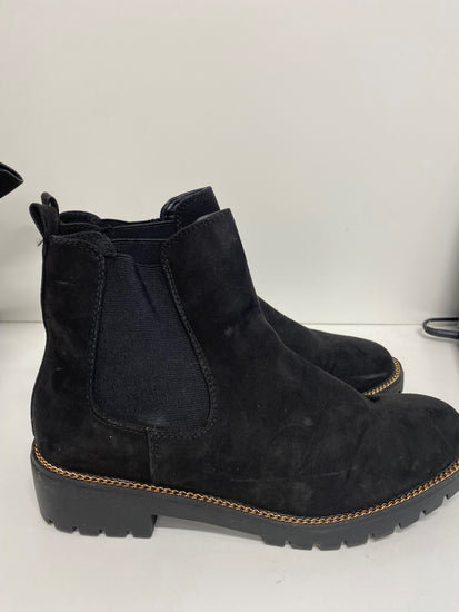 Fabulous F&F chunky ankle Boots UK6 Black MS479