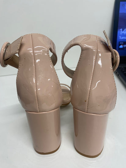 Fabulous Raid nude ankle strap Sandals UK4 Beige MS479
