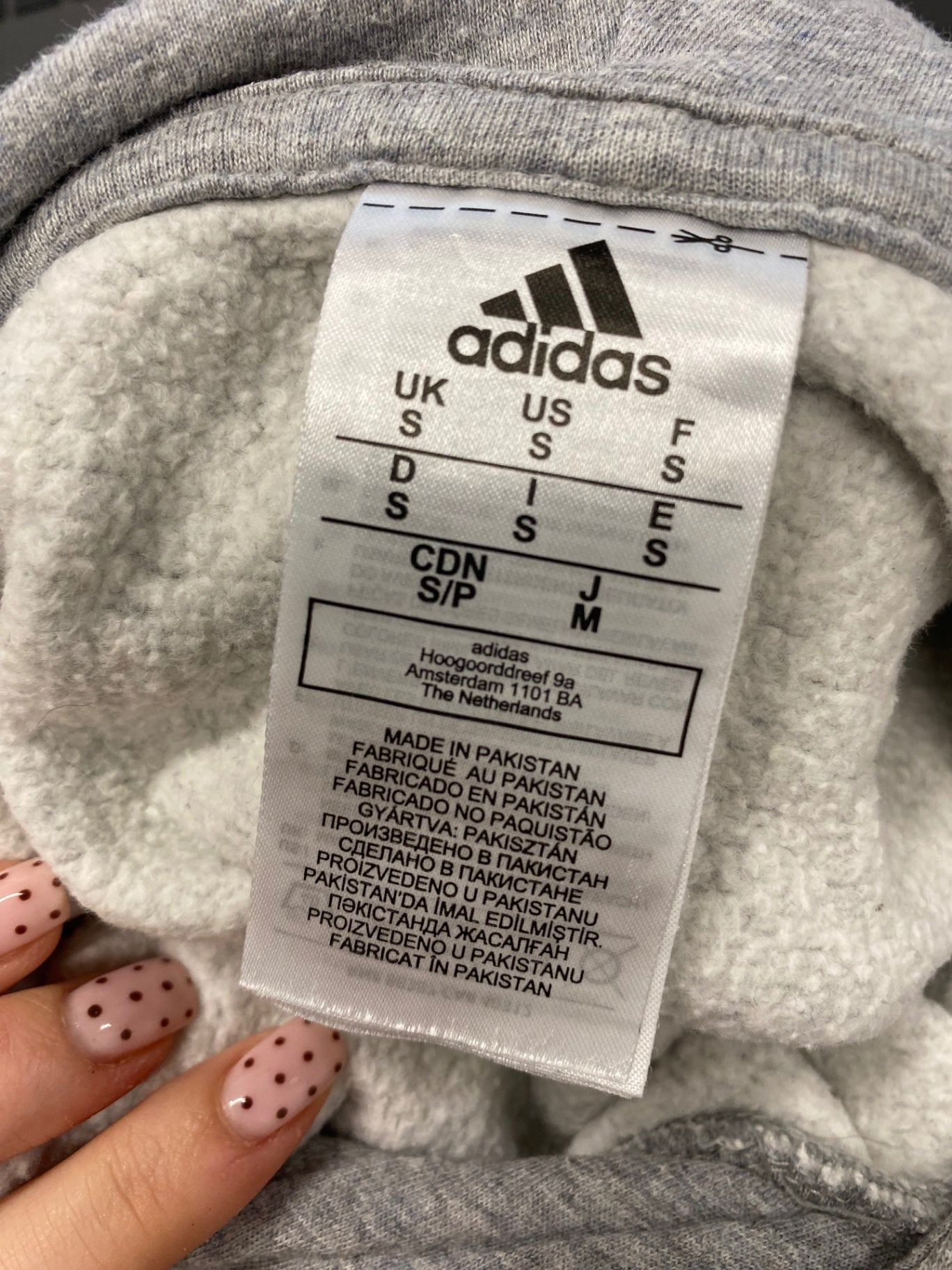 Fabulous Adidas Hoodie UK S Grey casual JM478