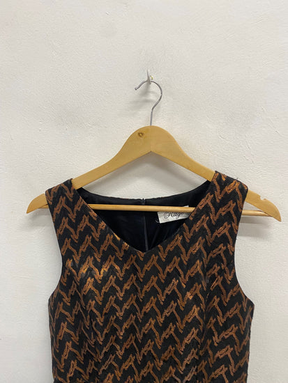 Fabulous Madame rage Dress UK 10 Black bronze JM478