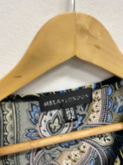 Fabulous Mela london Dress Uk 10 Multicolor paisley JM478
