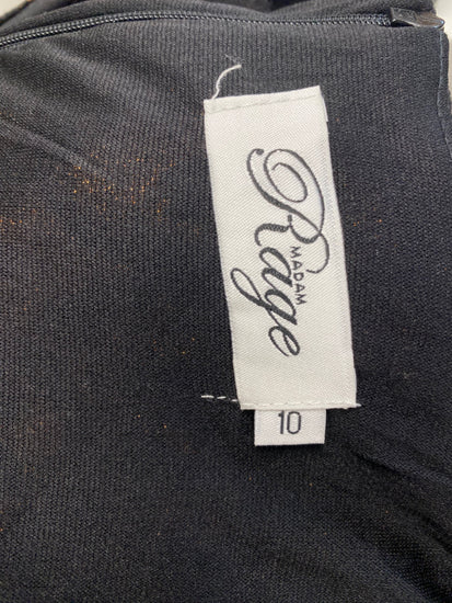 Fabulous Madame rage Dress UK 10 Black bronze JM478