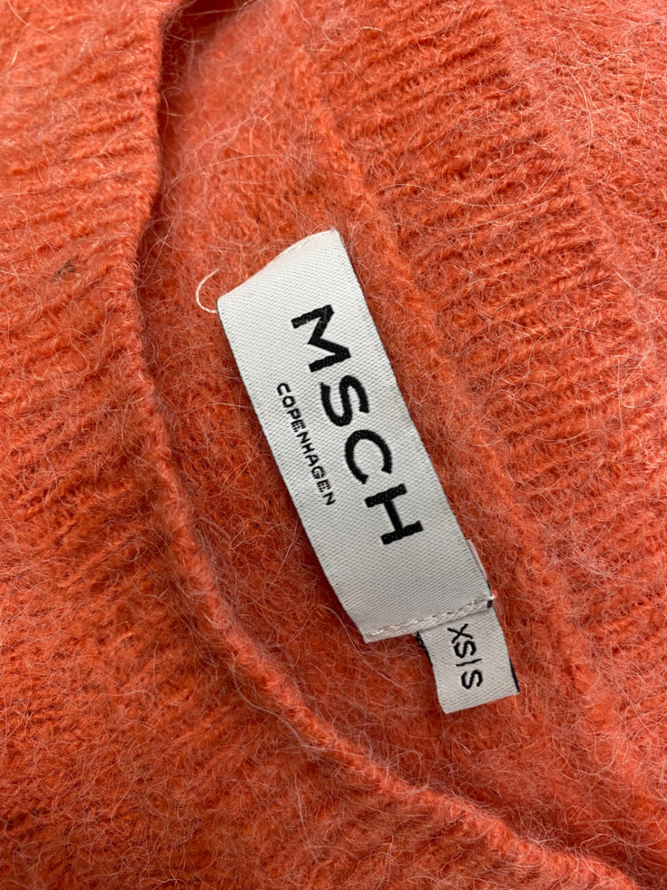 Fabulous MSCH Sweater UK XS Coral alpaca wool JM478