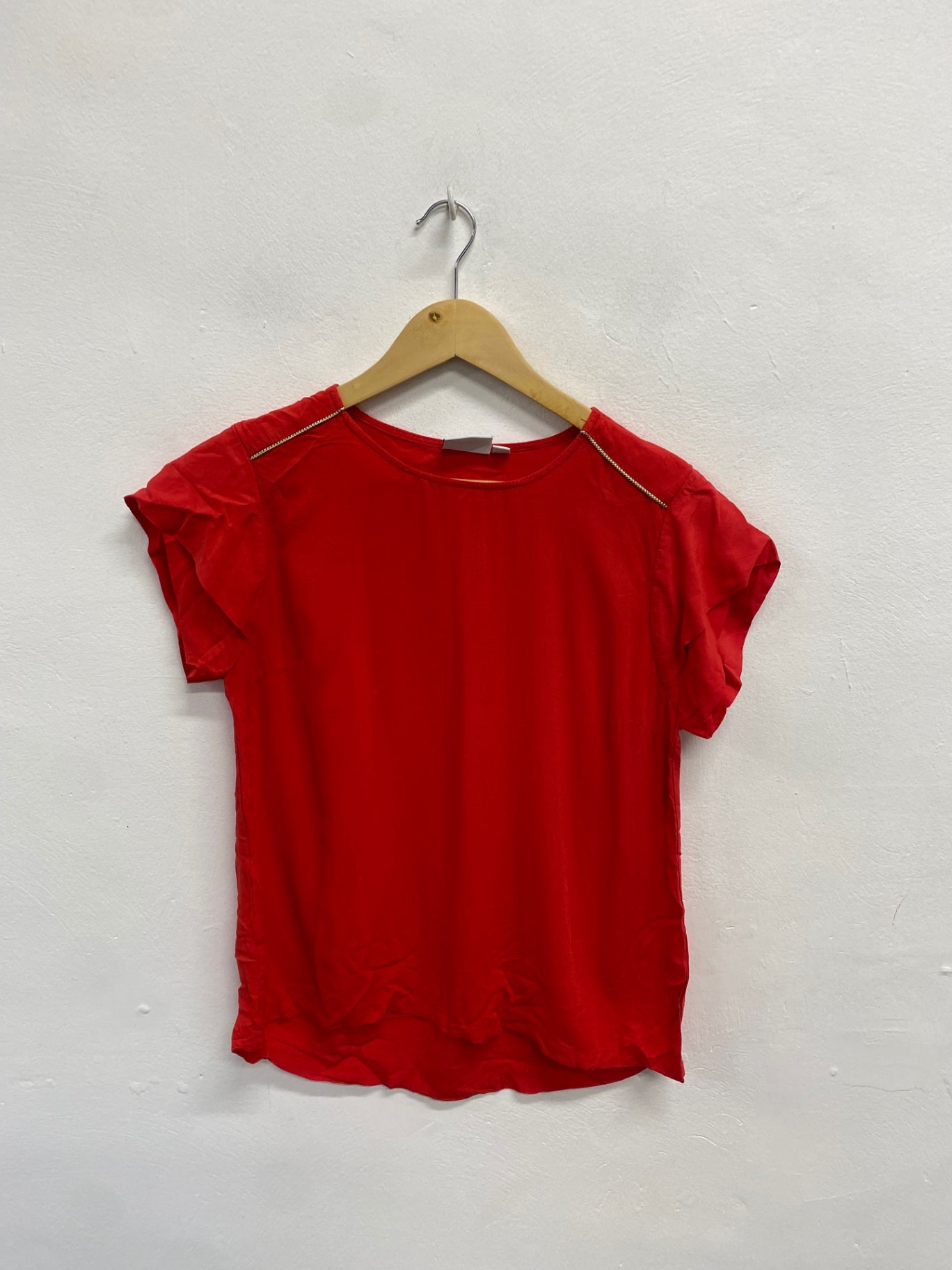 Fabulous Saint Tropez T-Shirt UK XS Red short sleeve JM478