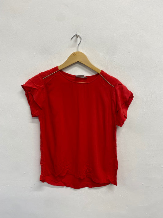 Fabulous Saint Tropez T-Shirt UK XS Red short sleeve JM478