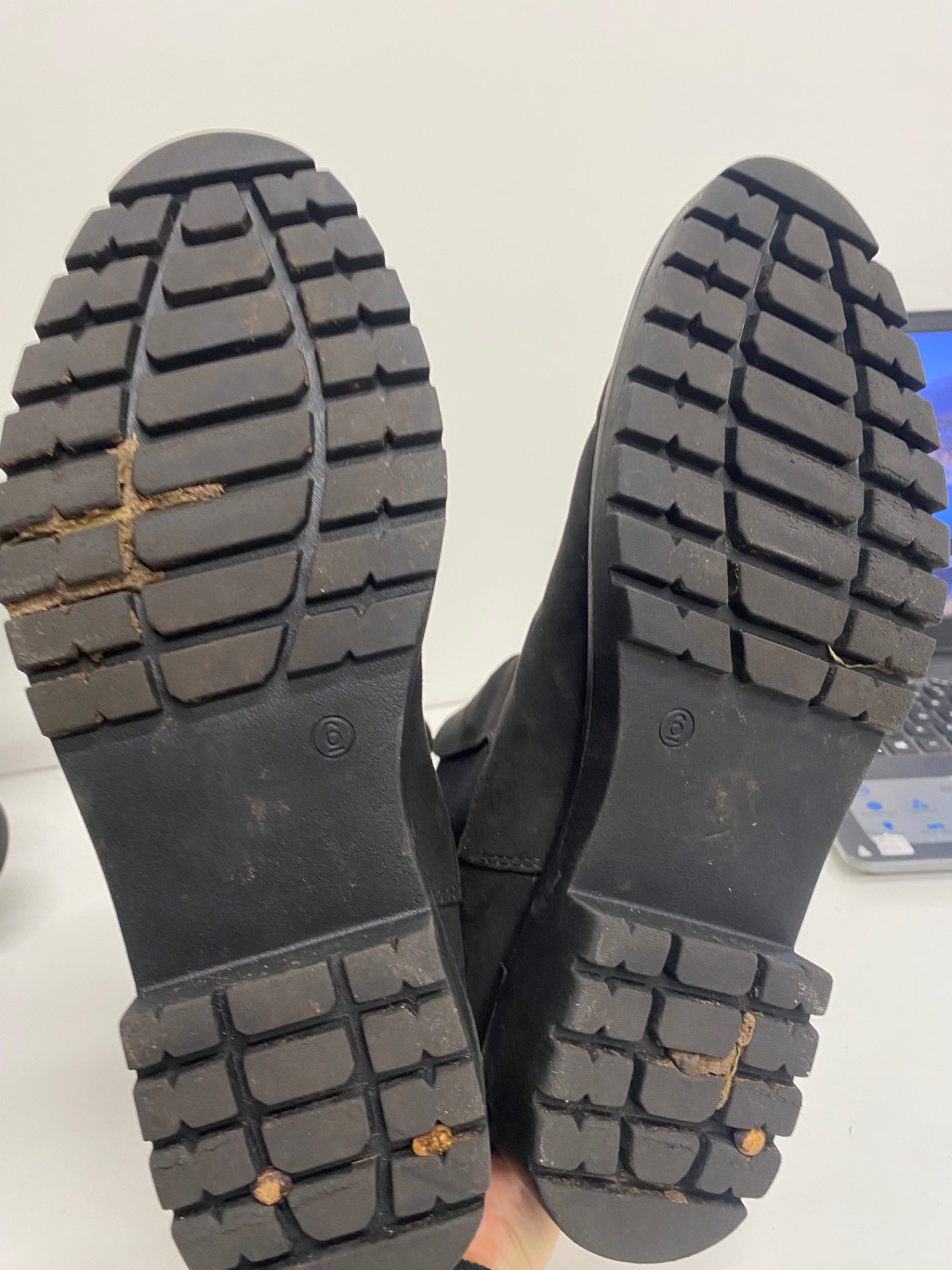 Fabulous F&F chunky ankle Boots UK6 Black MS479