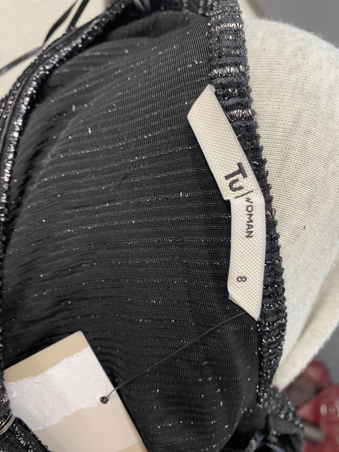 Fabulous TU Jumpsuit UK8 Black with metallic shimmer JM478