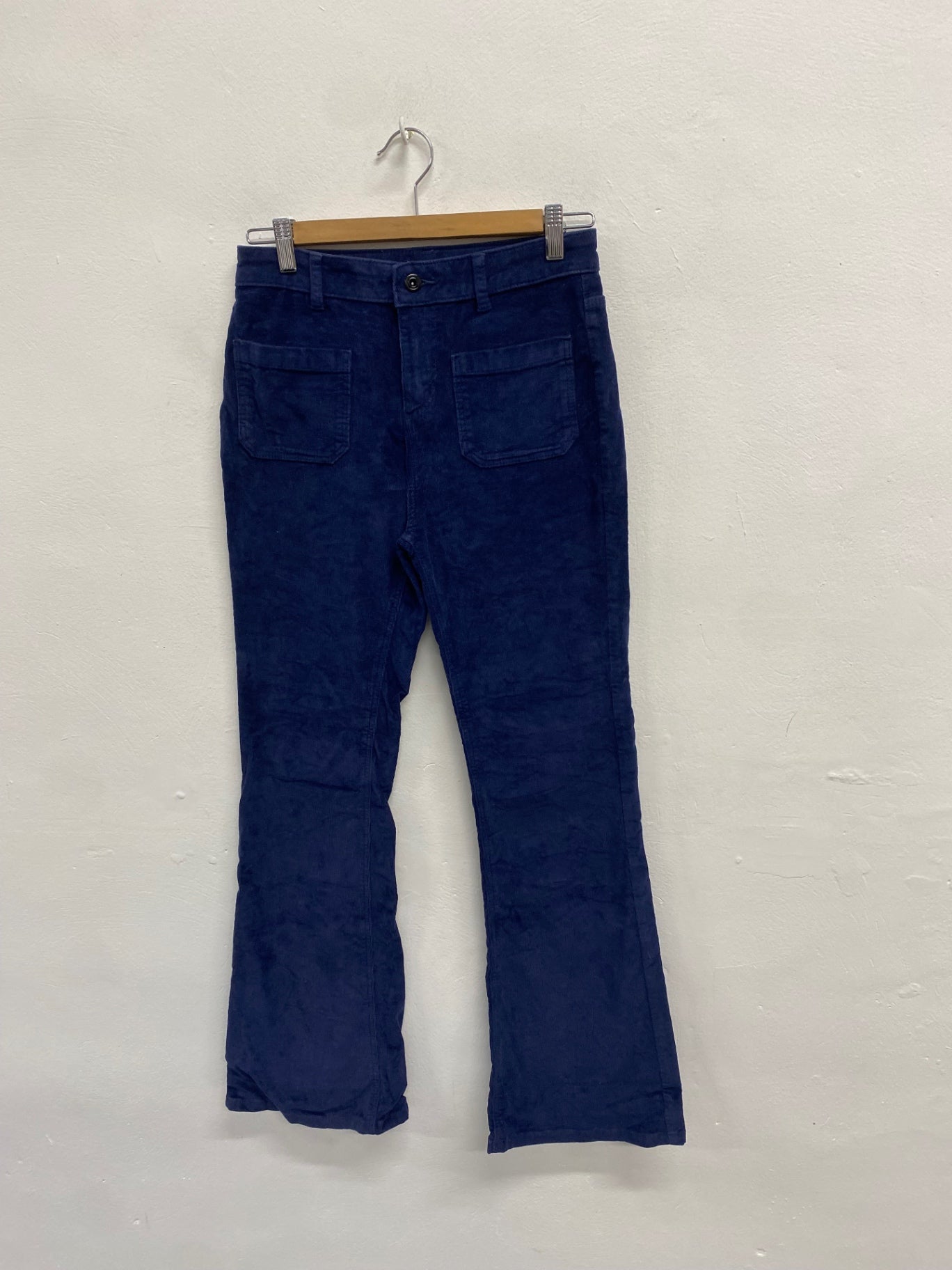 Fabulous TU Flare trousers UK 8 Dark Blue cord JM478