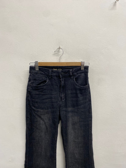 Fabulous Toxik3 Flared jeans UK 8 Dark Grey JM478
