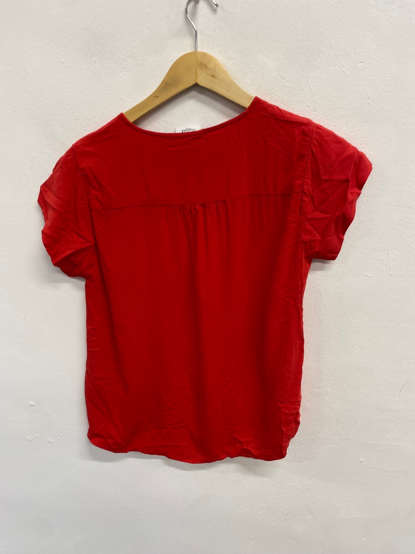 Fabulous Saint Tropez T-Shirt UK XS Red short sleeve JM478