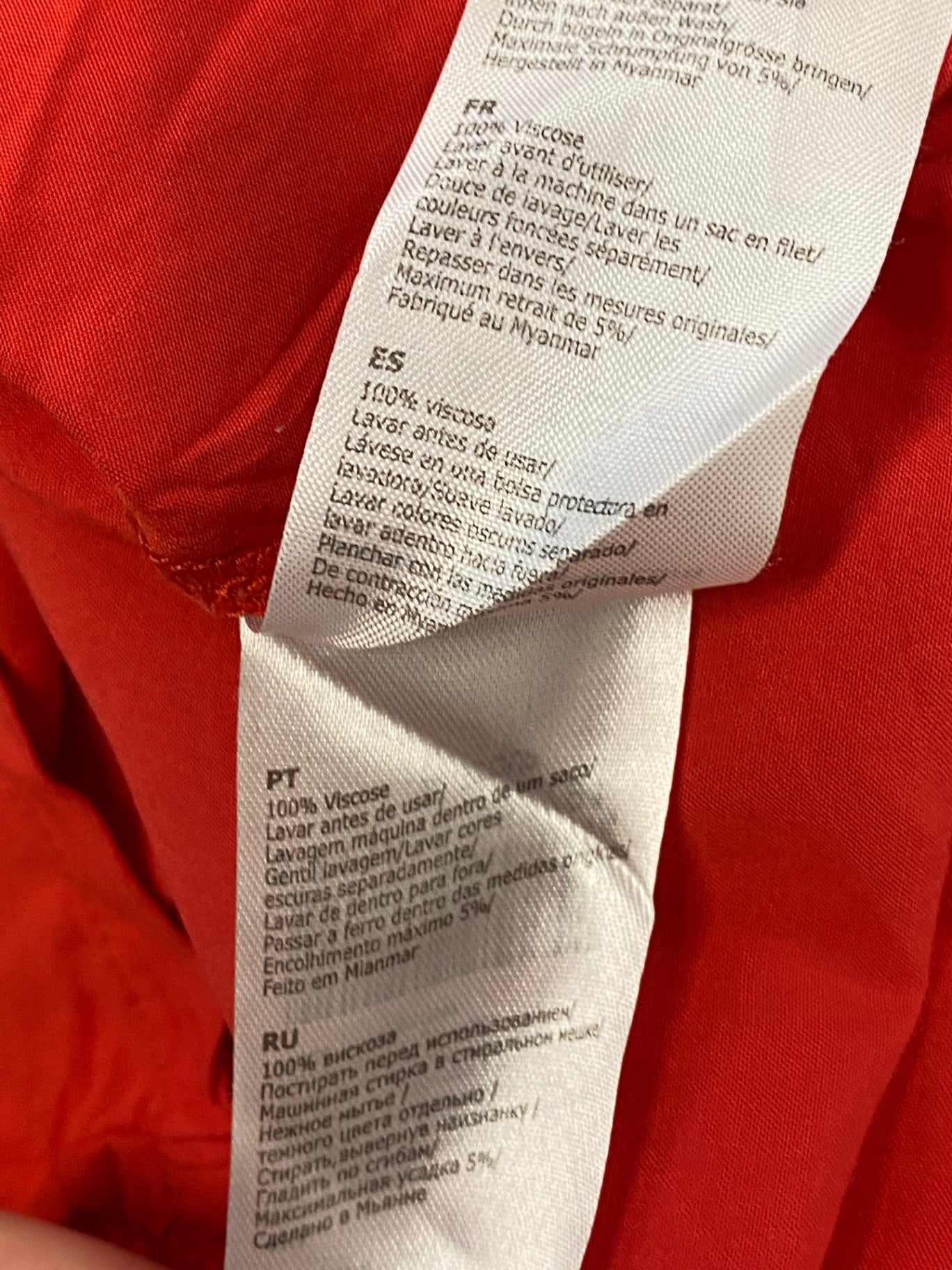 Fabulous Saint Tropez T-Shirt UK XS Red short sleeve JM478