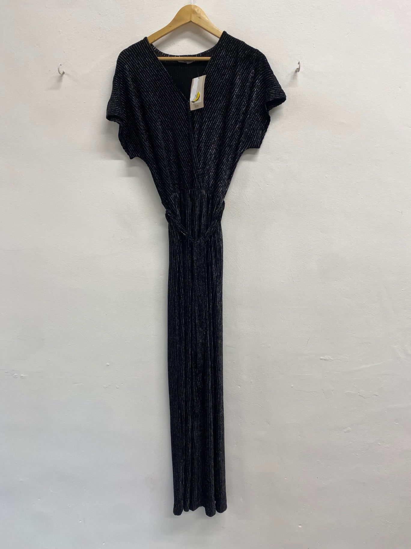 Fabulous TU Jumpsuit UK8 Black with metallic shimmer JM478