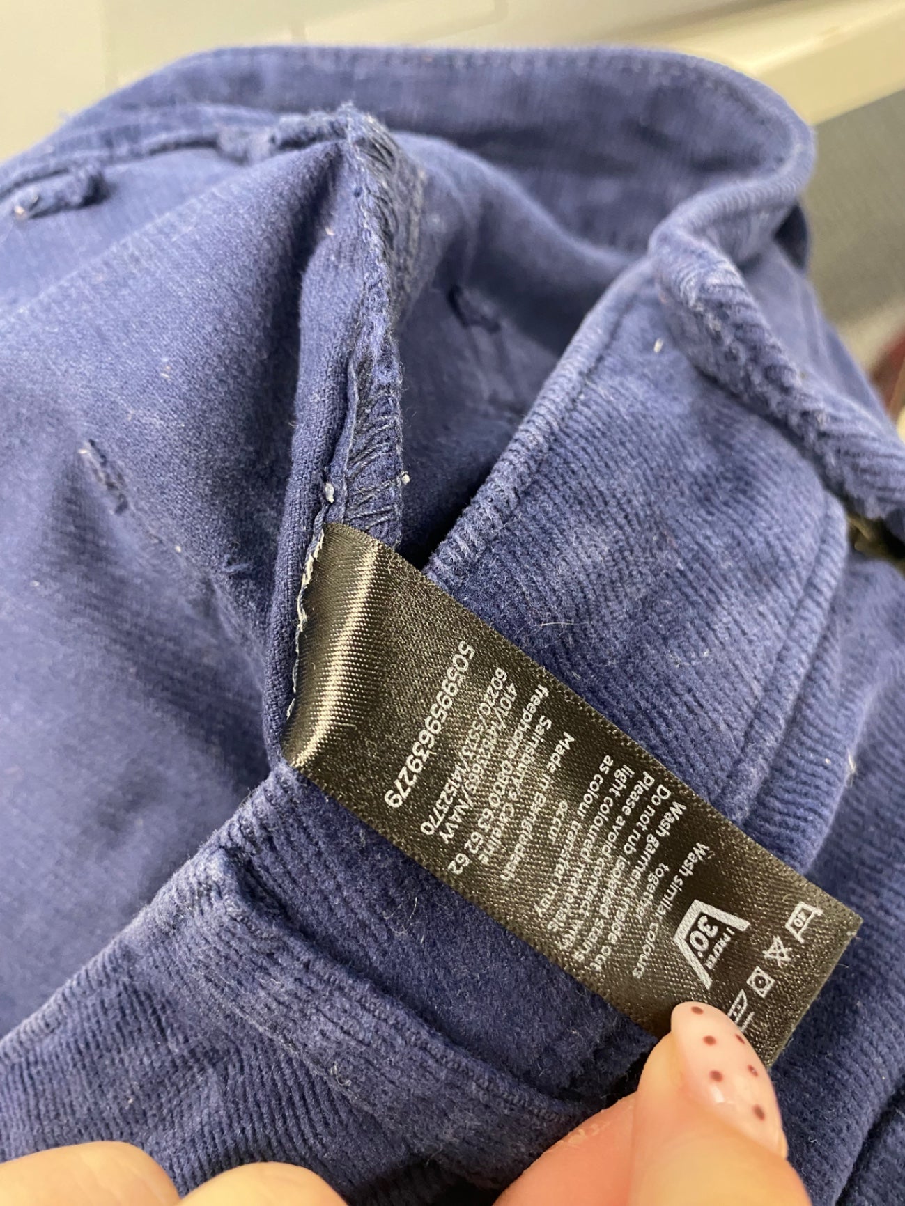 Fabulous TU Flare trousers UK 8 Dark Blue cord JM478