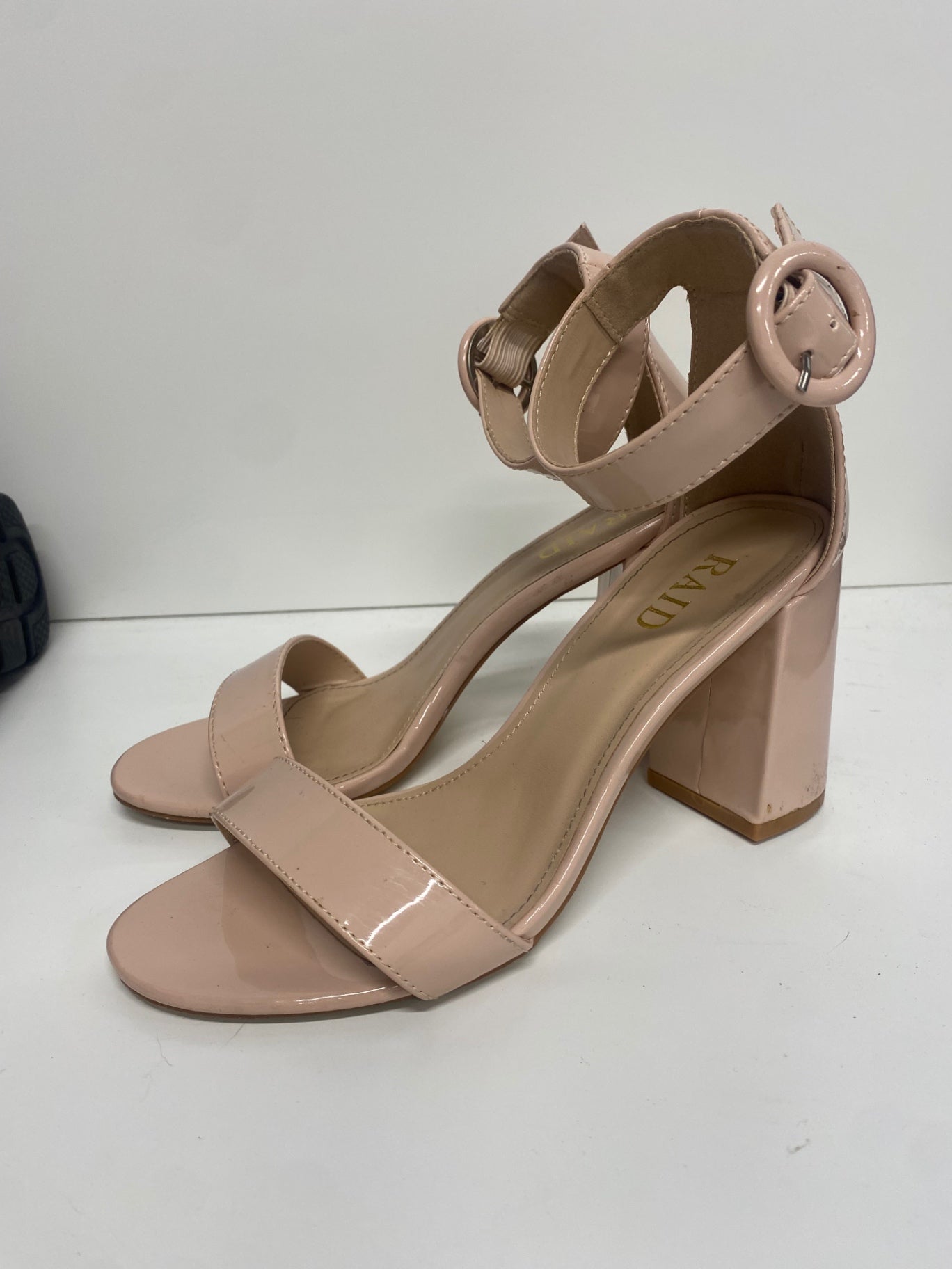 Fabulous Raid nude ankle strap Sandals UK4 Beige MS479