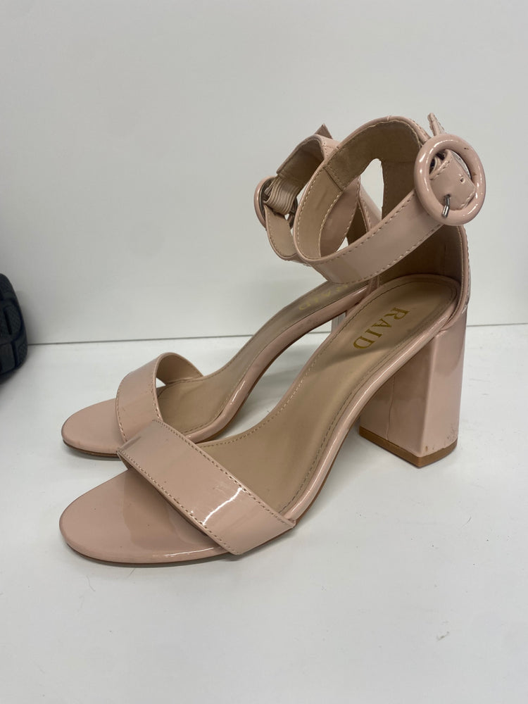 Fabulous Raid nude ankle strap Sandals UK4 Beige MS479