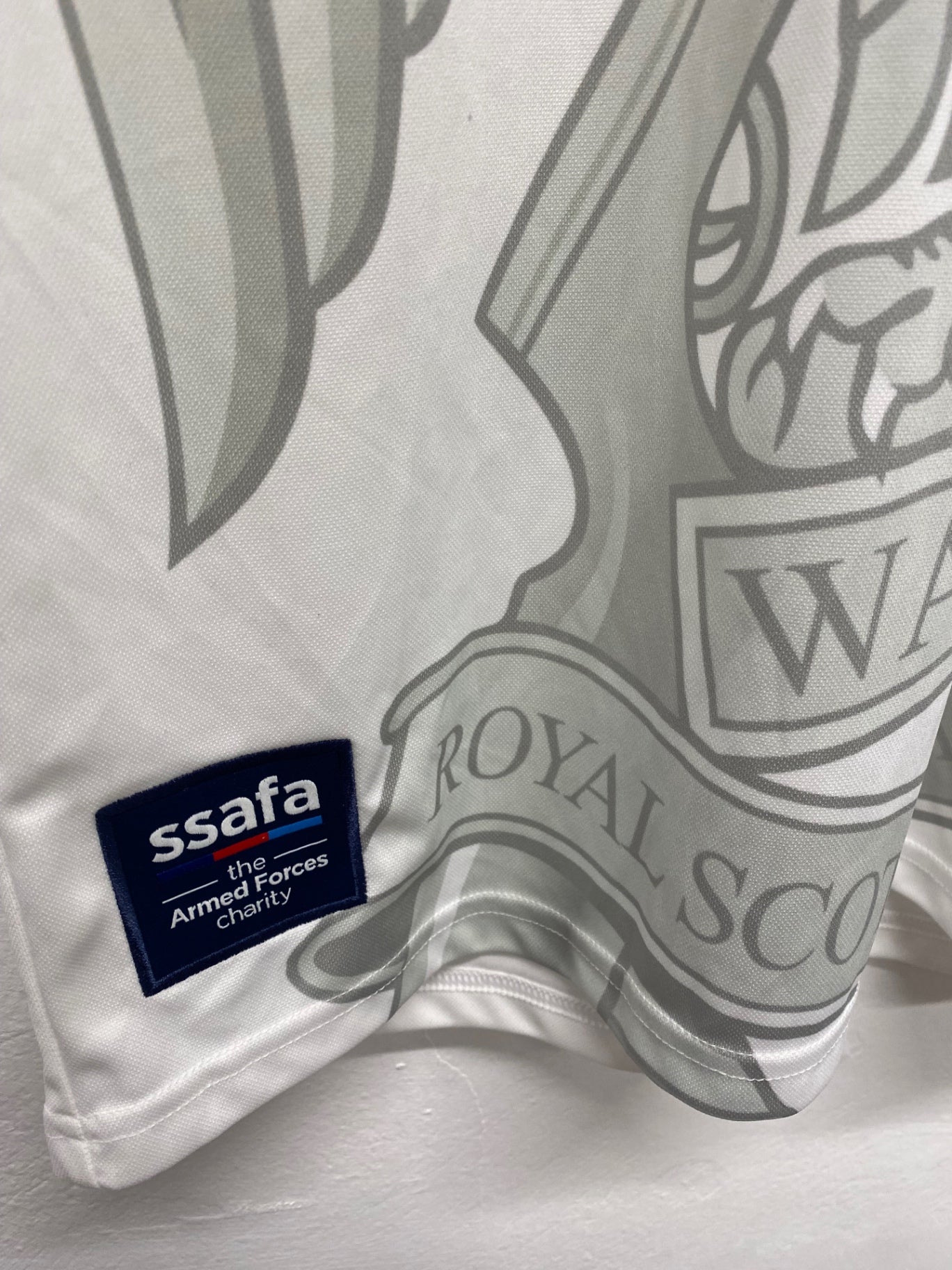 Rare Dundee fc 3rd strip 2018/19 ssafa Royal Scots Dragoons S/S MS479